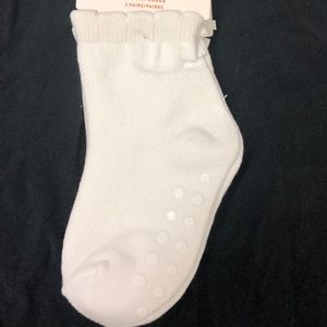 Gymboree white bow socks (2 pair)